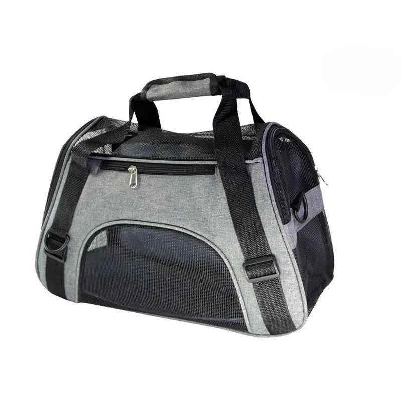 Portable Dog &amp; Cat Travel Carrier – Breathable Mesh Pet Handbag