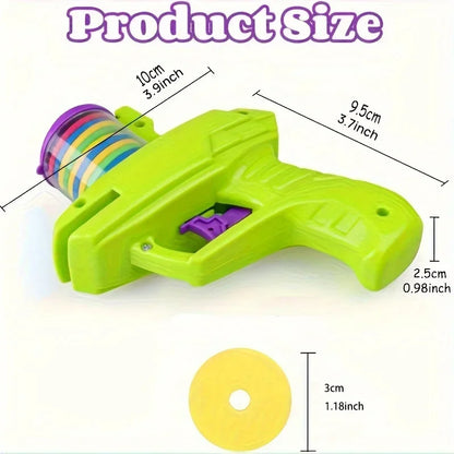 Cat Dog Toy with Colorful Flying Discs Set, Pet Toy Gun Launcher Interactive Toys for Kitten Indoor &amp; Outdoor Training Chasing