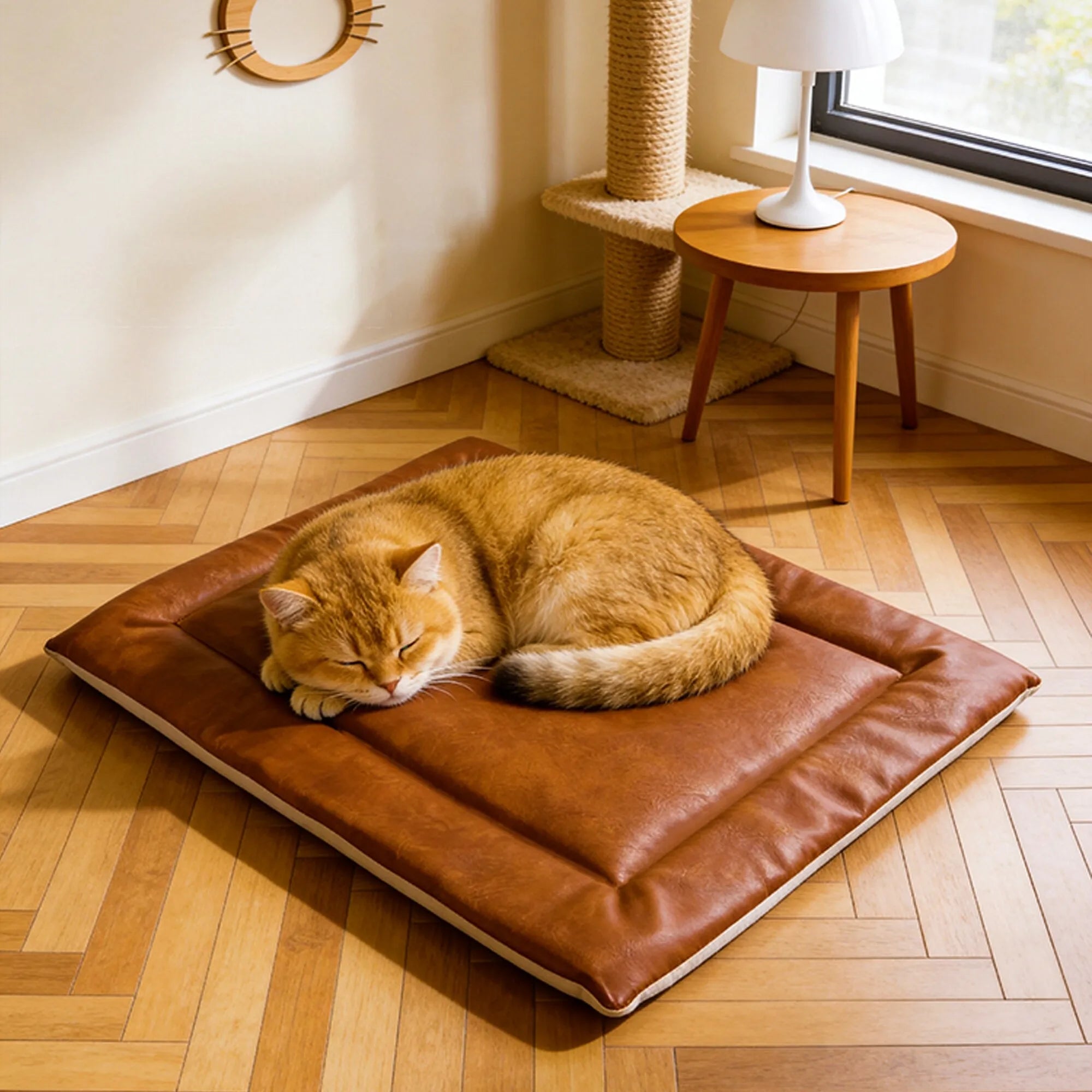 Cat Nest  Pet Pad Four Seasons Universa Dog Mat Anti Bite Waterproof Leather Large Dog Nest Summer Dog Bed Washable