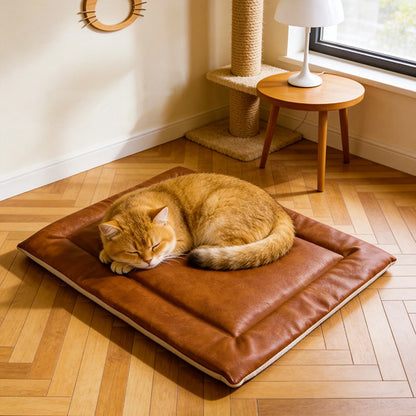 Cat Nest  Pet Pad Four Seasons Universa Dog Mat Anti Bite Waterproof Leather Large Dog Nest Summer Dog Bed Washable