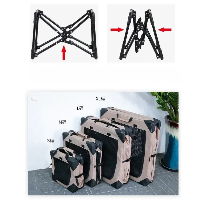 Dog Crate Travel Foldable Pet Crate for Puppy/Small Dog 18 Lbs Soft Cat Carrier Fit for Indoor &amp; Outdoor/Car Back Seat/Trunk