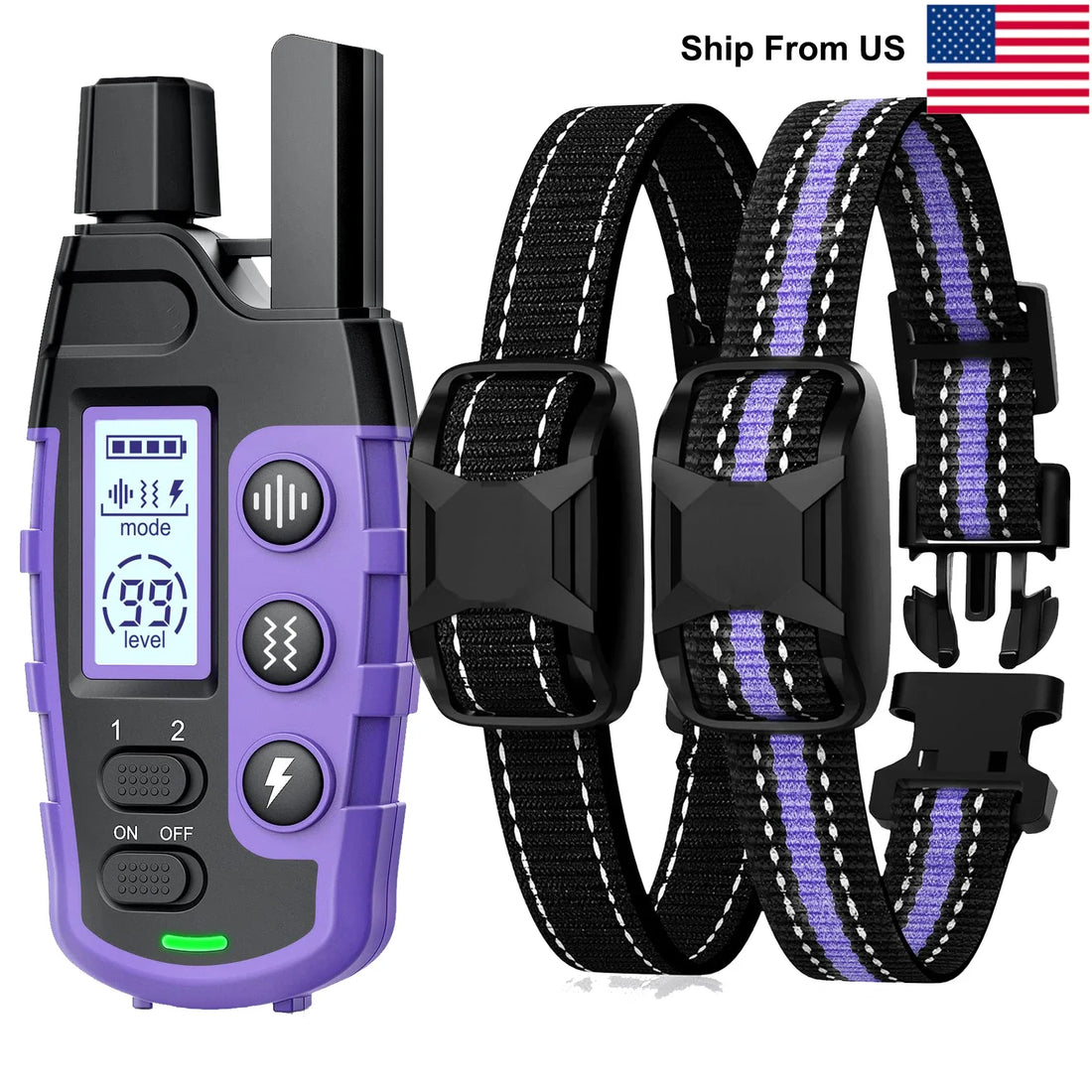 WXRPETH Dog Training Collar Remote Waterproof Shock Beep Vibration