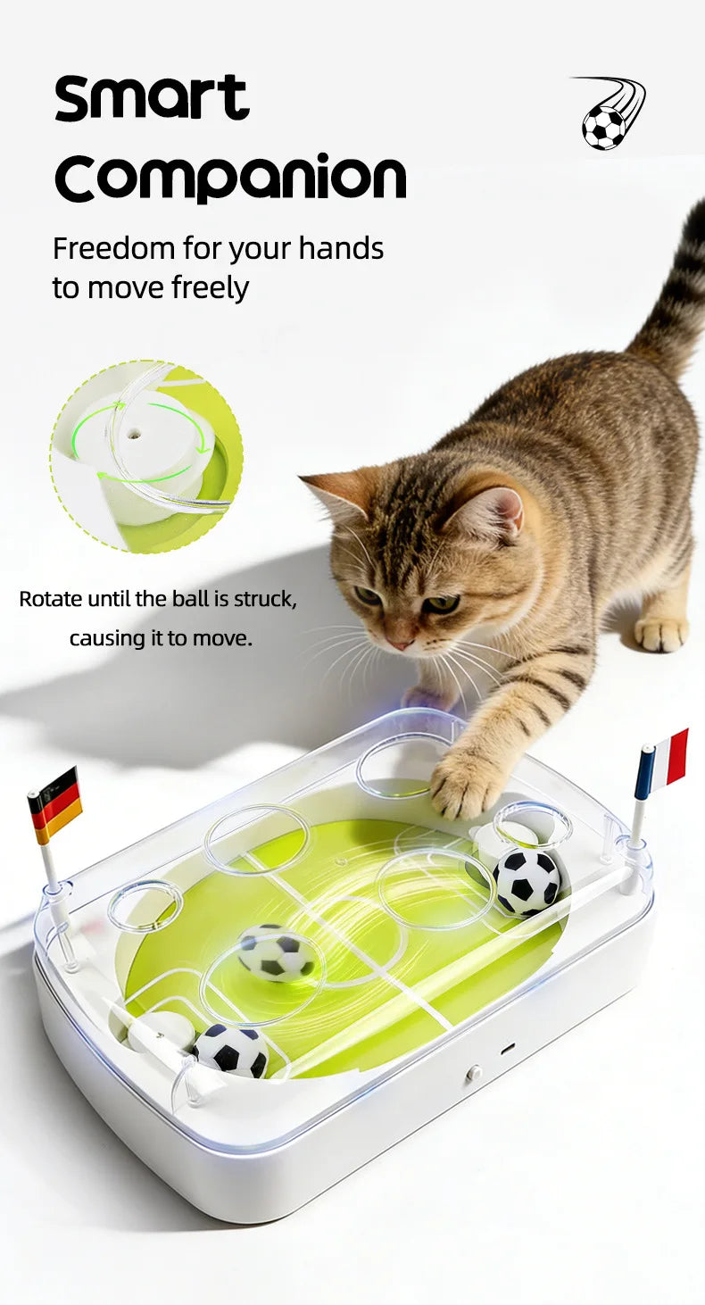 Smart Induction Cat Football Field Kicking Plaything, Intelligent Puzzle Amusement Device Relieve Boredom Interactive Cat Toy