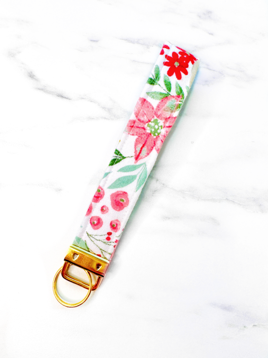 Winter Blooms Key Fob
