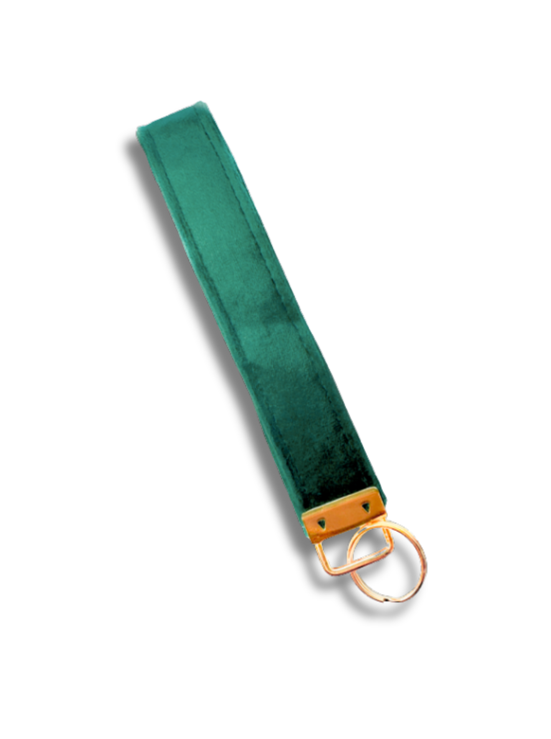 Green Velvet Key Fob