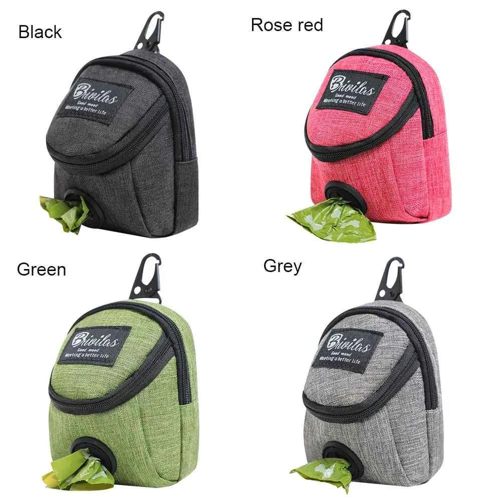 Portable Dog Treat Pouch – Training &amp; Travel Bag with Poop Dispenser