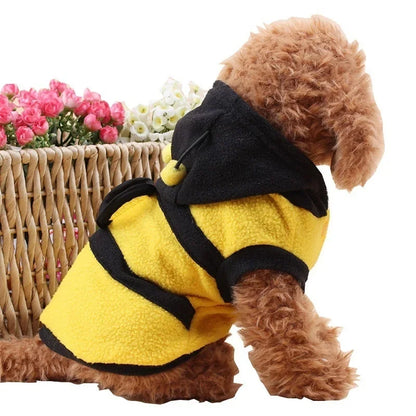 Bee Pet Hoodie – Fleece Dog &amp; Cat Costume Sweater