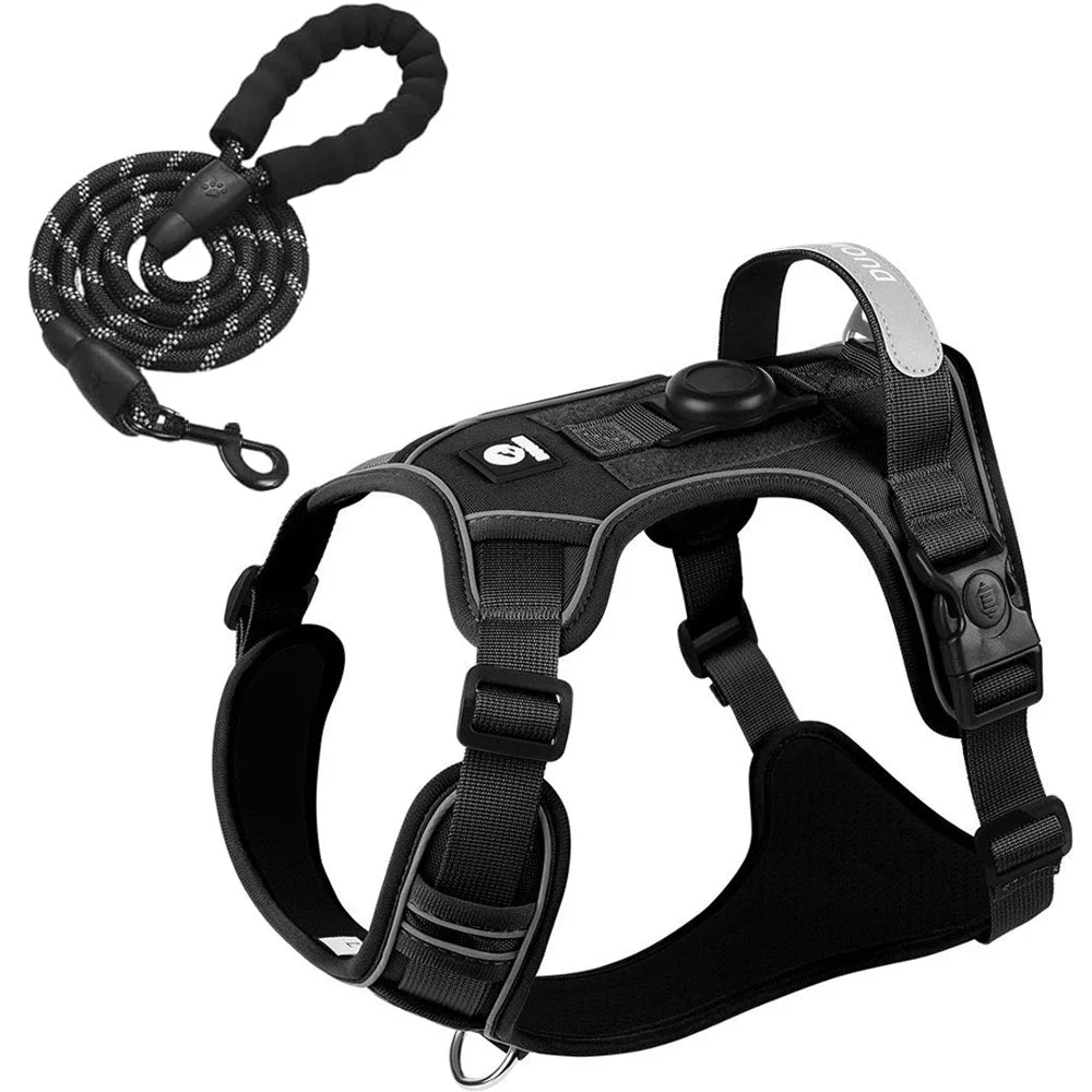 TrackSafe Reflective No-Pull Dog Harness &amp; Leash Set