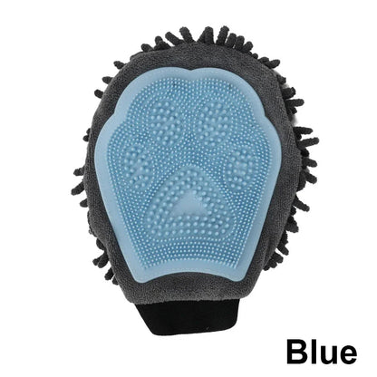1PC Pet Grooming Gloves Double-Sided Gloves Cleaning Massage Dog Washing Bath Fast Absorb Water Hair Removes Glove