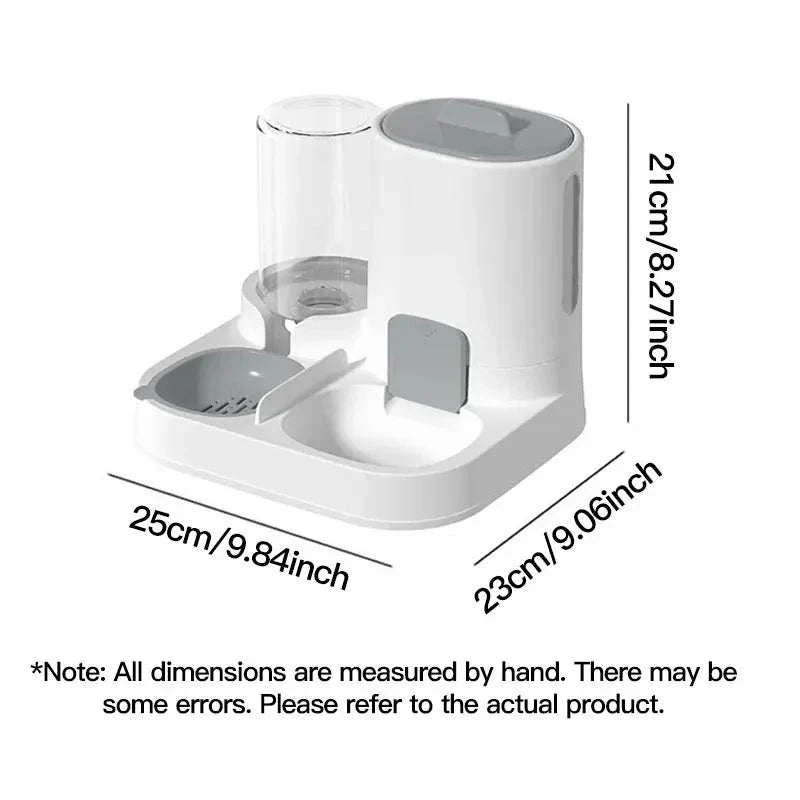 1-Pack Automatic Cat Water Dispenser &amp; Feeder – Large Capacity Spill-Proof