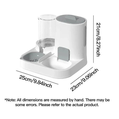 1-Pack Automatic Cat Water Dispenser &amp; Feeder – Large Capacity Spill-Proof