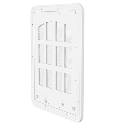 Large Dog Screen Door Flap Opening Dog Door for Screen Door with 4 Entry Ways Self-Closing Pet Screen Door for Dogs Cats