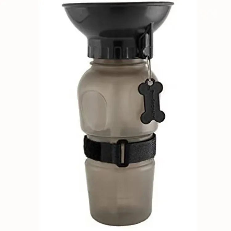 500ml Outdoor Portable Pet Water Bottle – Leakproof Dog &amp; Cat Travel Cup with Drinking Bowl Feeder