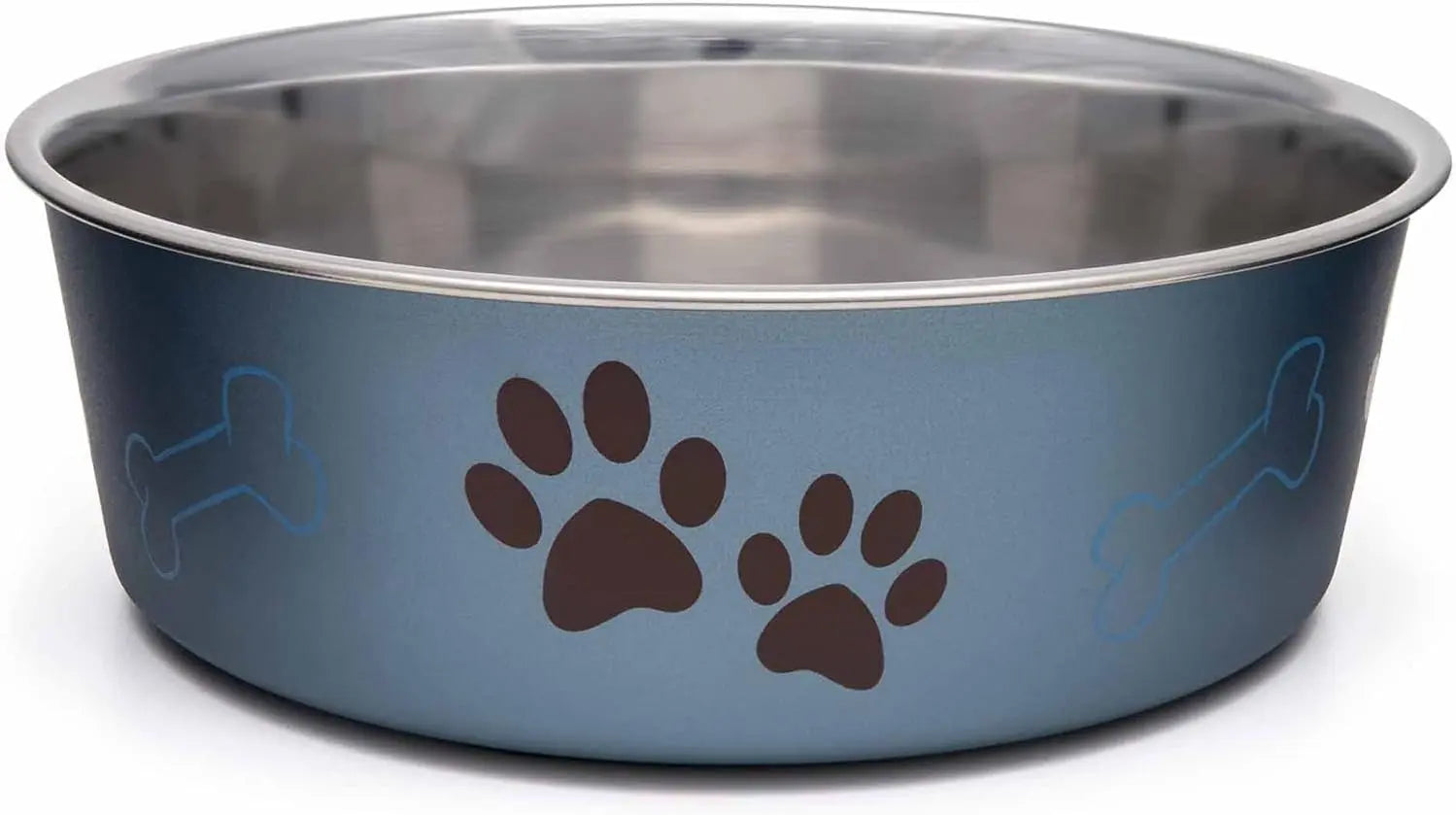 Stainless Steel Dog &amp; Cat Bowl | Spill-Resistant Feeding Bowl (various colors)