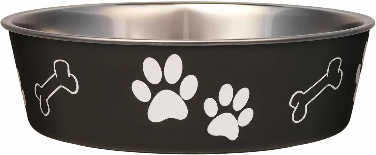 Stainless Steel Dog &amp; Cat Bowl | Spill-Resistant Feeding Bowl (various colors)