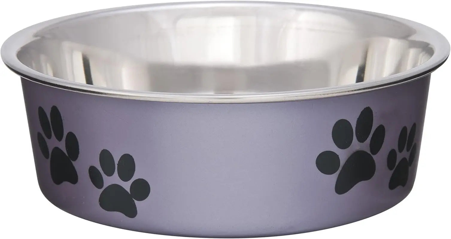 Stainless Steel Dog &amp; Cat Bowl | Spill-Resistant Feeding Bowl (various colors)