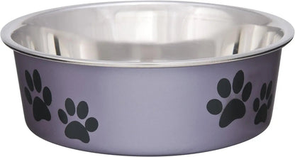 Stainless Steel Dog &amp; Cat Bowl | Spill-Resistant Feeding Bowl (various colors)