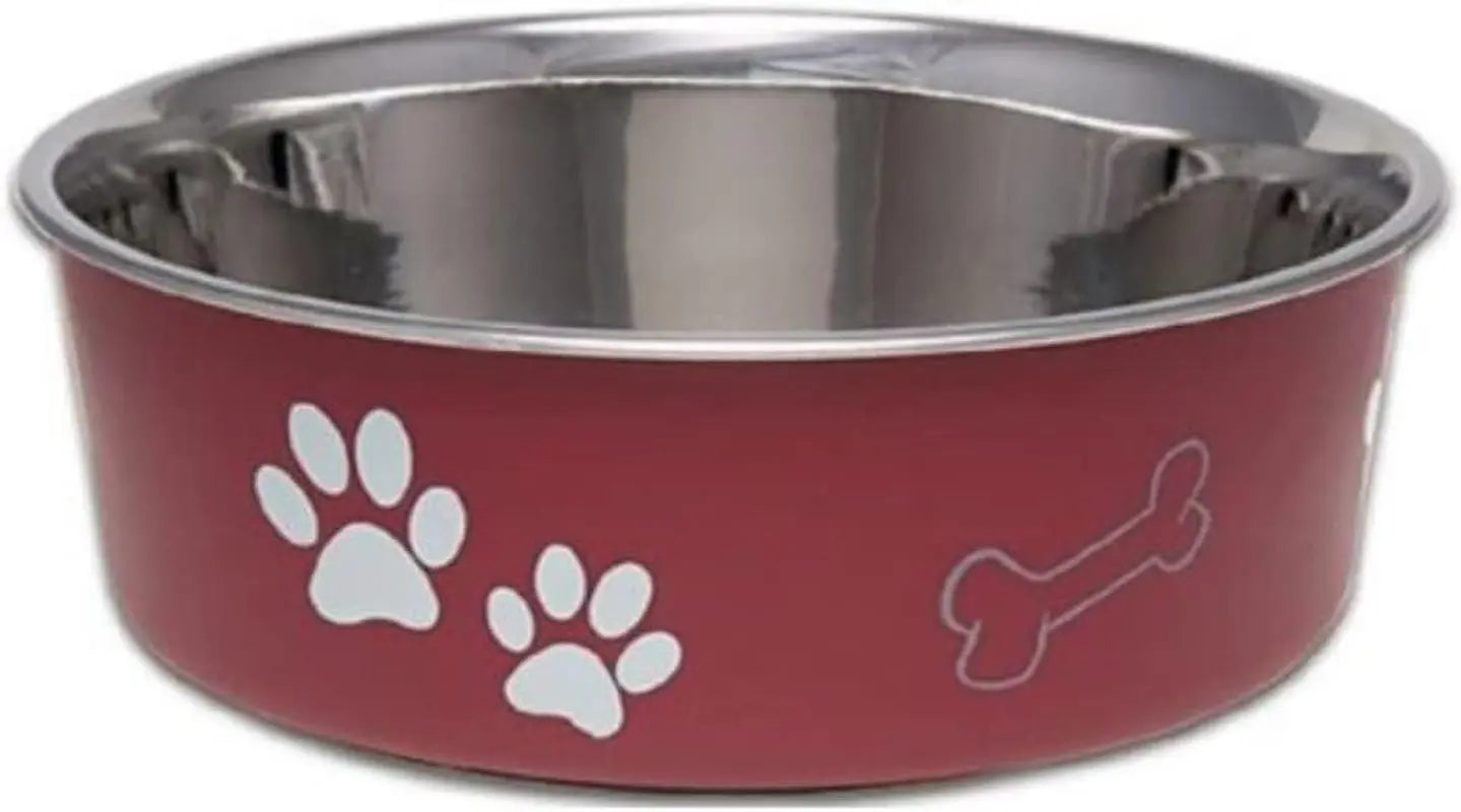 Stainless Steel Dog &amp; Cat Bowl | Spill-Resistant Feeding Bowl (various colors)