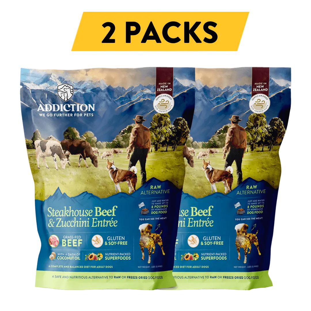 Steakhouse Beef &amp; Zucchini Air-Dried Dog Food