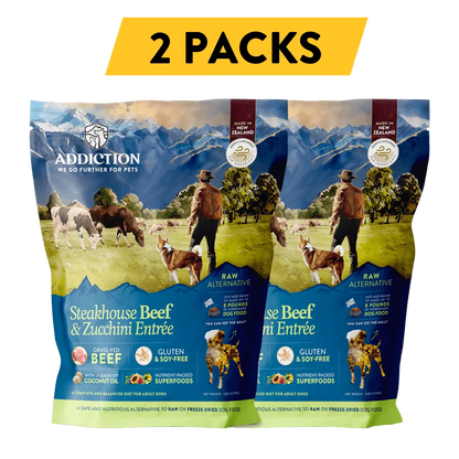 Steakhouse Beef &amp; Zucchini Air-Dried Dog Food
