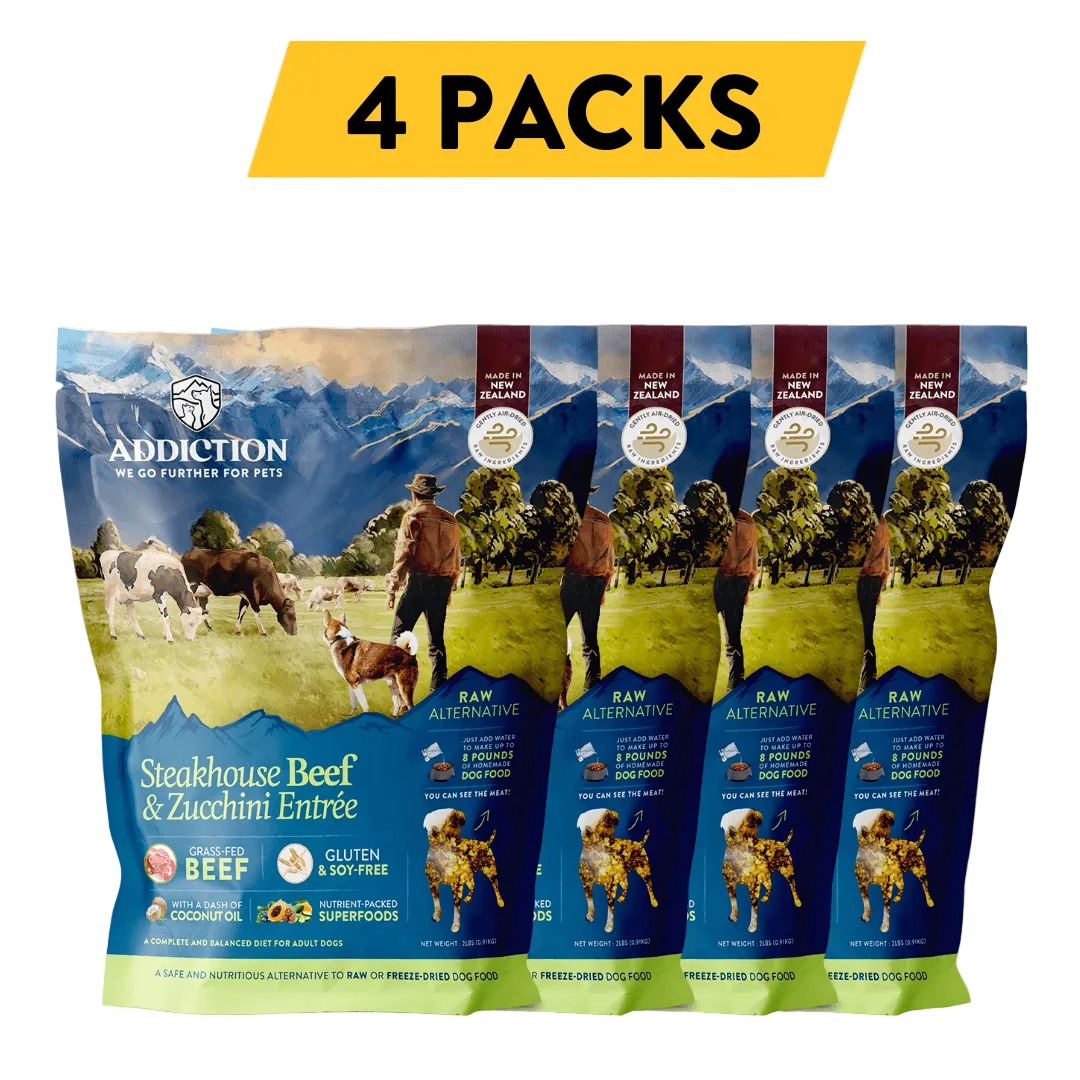 Steakhouse Beef &amp; Zucchini Air-Dried Dog Food