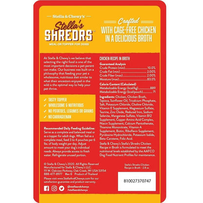 Stella &amp; Chewy’s Shredrs Chicken Dog Food (2.8oz)