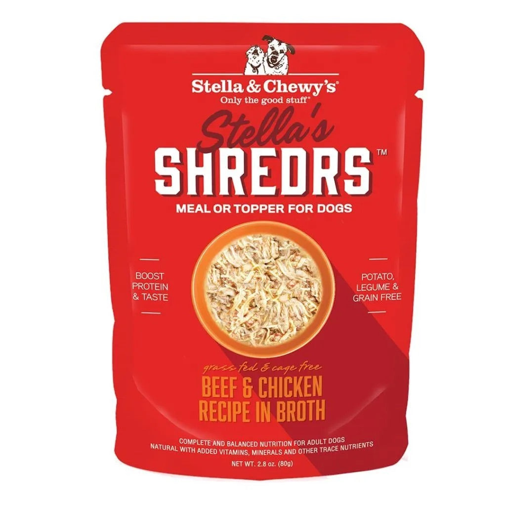 Stella &amp; Chewy’s Shredrs Beef &amp; Chicken Dog Food (2.8oz)