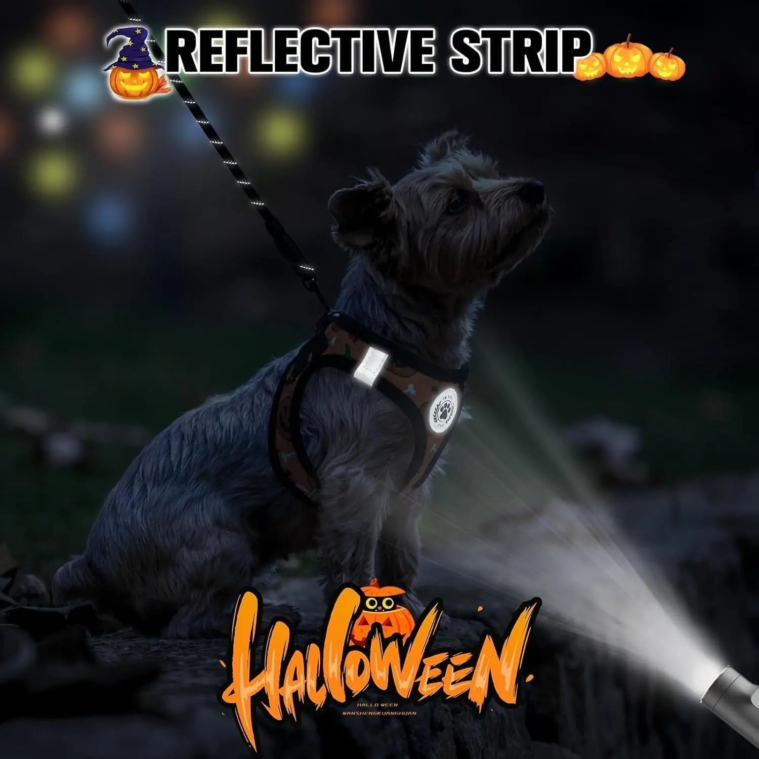 Step-In Dog Harness &amp; Leash Set in Various Patterns – Reflective No Pull (XS- XL)
