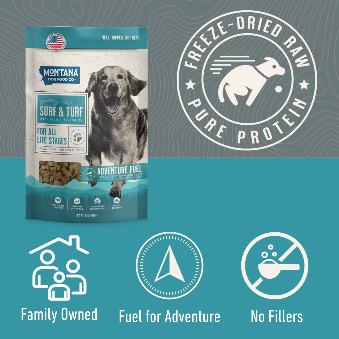 Grain-free Surf &amp; Turf Freeze-dried Raw Adventure Fuel (Dog Food)