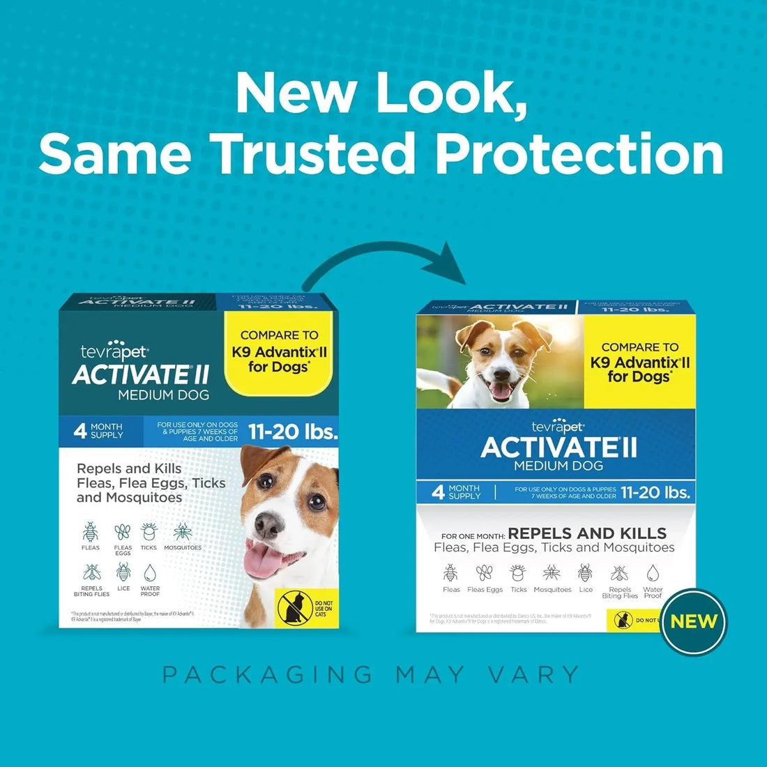 TevraPet Activate II Flea &amp; Tick for Dogs 11–20 lbs – 4 Month Supply