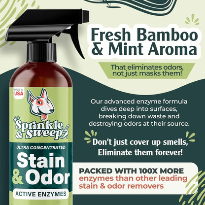 Urine Destroyer Enzyme Cleaner Spray for Dog &amp; Cat Stains 24oz