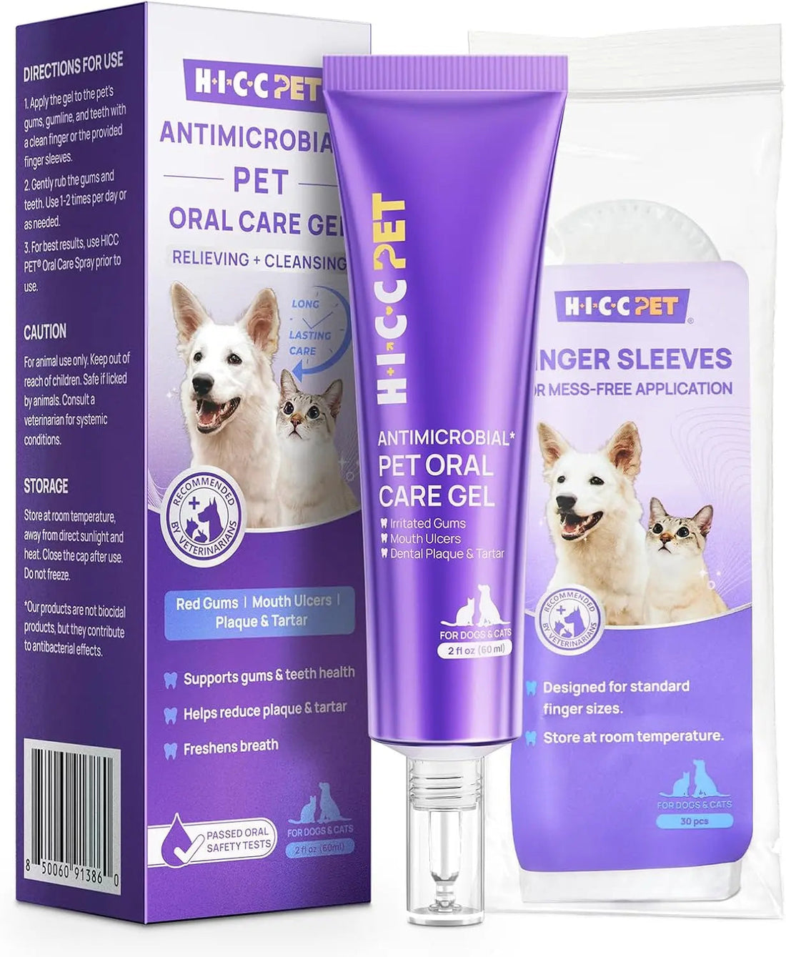 Vet-Recommended Oral Repair Gel for Dogs &amp; Cats, Fresh Breath, Gingivitis Relief &amp; Tartar Prevention