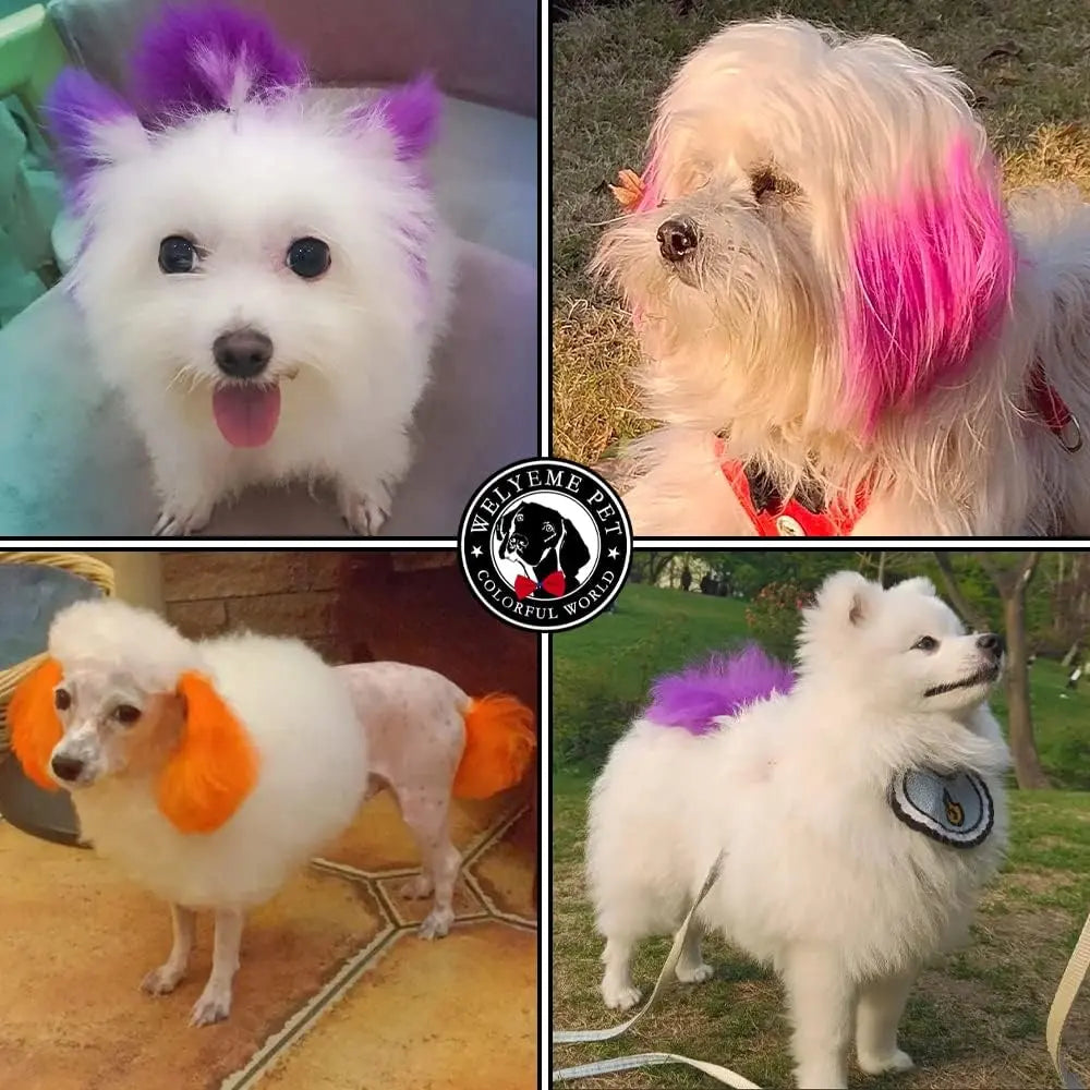 WELYEME Permanent Pet Hair Dye for Dogs, Bright Professional Color Kit