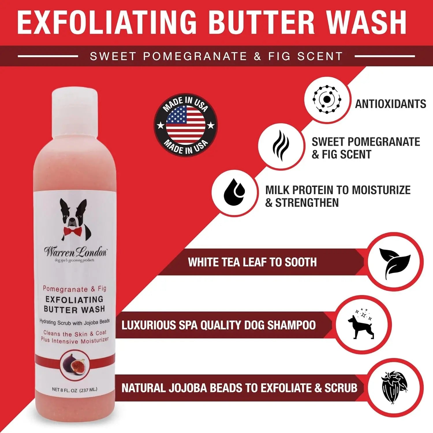 Warren London Butter Combo 8oz – Dog Shampoo &amp; Leave-In Conditioner, Pom &amp; Fig