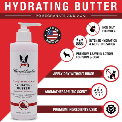 Warren London Butter Combo 8oz – Dog Shampoo &amp; Leave-In Conditioner, Pom &amp; Fig