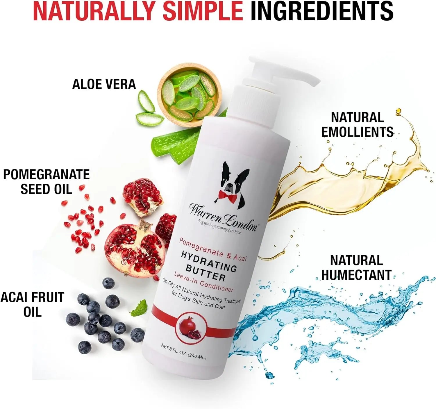 Warren London Butter Combo 8oz – Dog Shampoo &amp; Leave-In Conditioner, Pom &amp; Fig