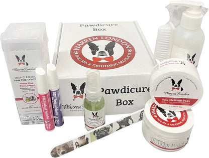 Warren London Ultimate Dog Spa Gift Box 8-Piece Grooming &amp; Pampering Kit