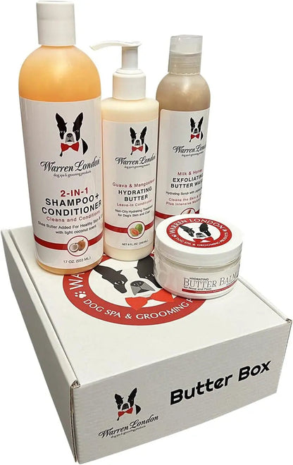 Warren London Ultimate Dog Spa Gift Box 8-Piece Grooming &amp; Pampering Kit