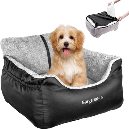 Washable Pet Car Seat Booster for Small Dogs &amp; Cats, Oxford Fabric