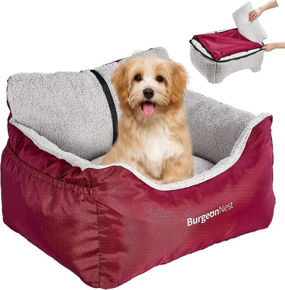 Washable Pet Car Seat Booster for Small Dogs &amp; Cats, Oxford Fabric