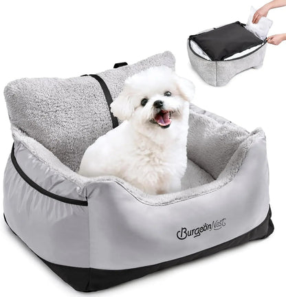 Washable Pet Car Seat Booster for Small Dogs &amp; Cats, Oxford Fabric