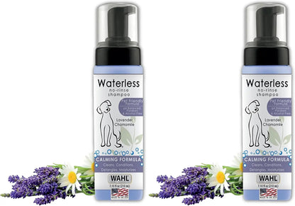 Waterless No Rinse Pet Shampoo Lavender &amp; Chamomile 2-Pack for Dogs &amp; Cats