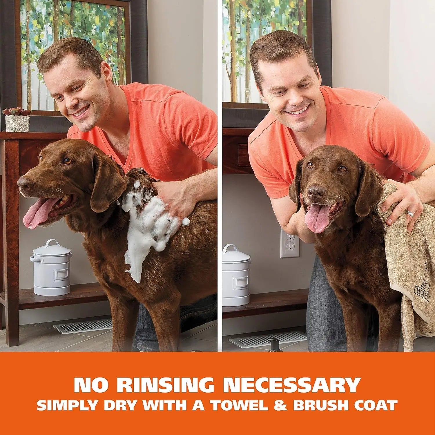 Waterless No Rinse Pet Shampoo Lavender &amp; Chamomile 2-Pack for Dogs &amp; Cats