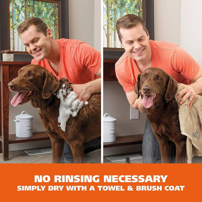 Waterless No Rinse Pet Shampoo Lavender &amp; Chamomile 2-Pack for Dogs &amp; Cats