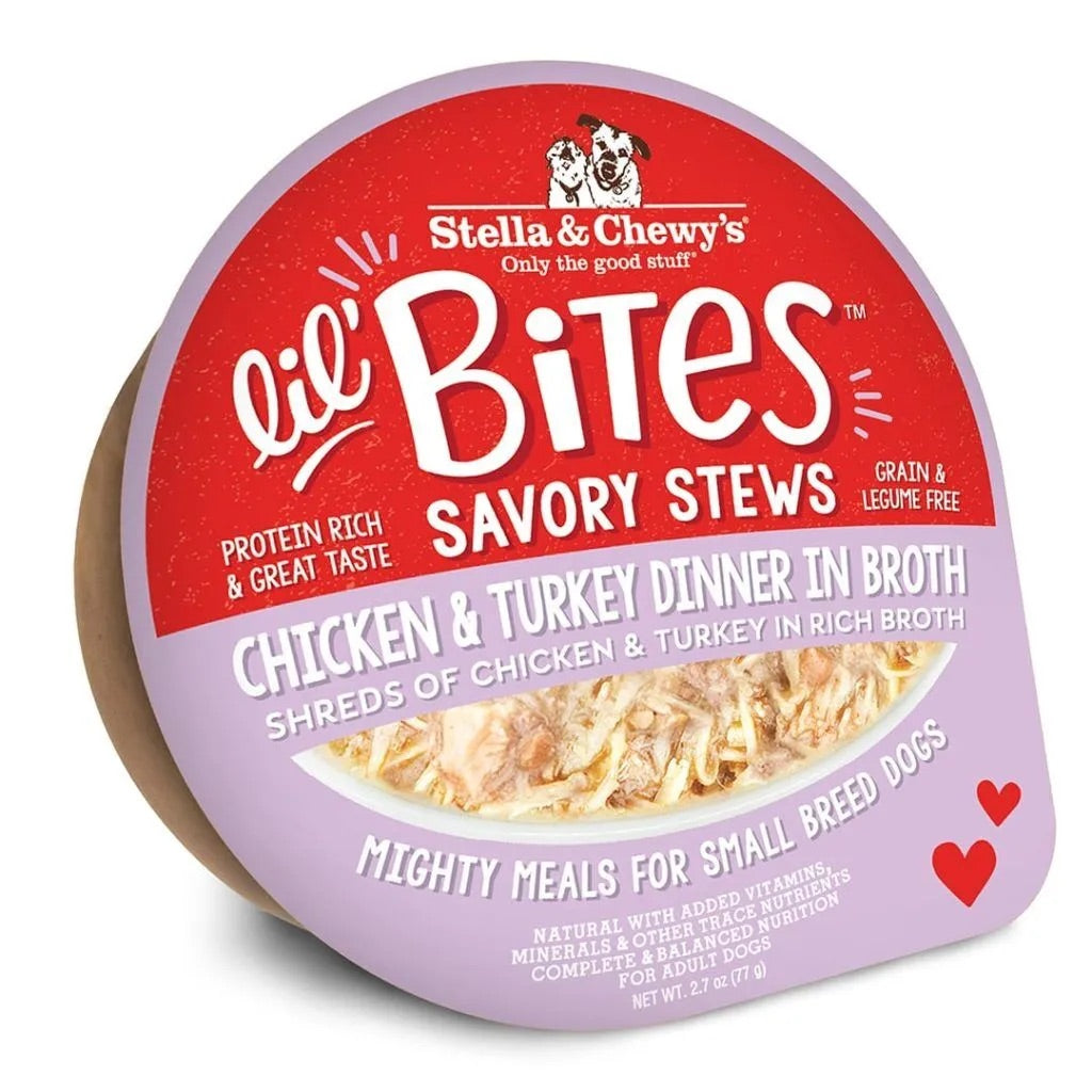 Stella &amp; Chewy’s Lil Bites Stew Chicken &amp; Turkey Dog Food (2.7oz)