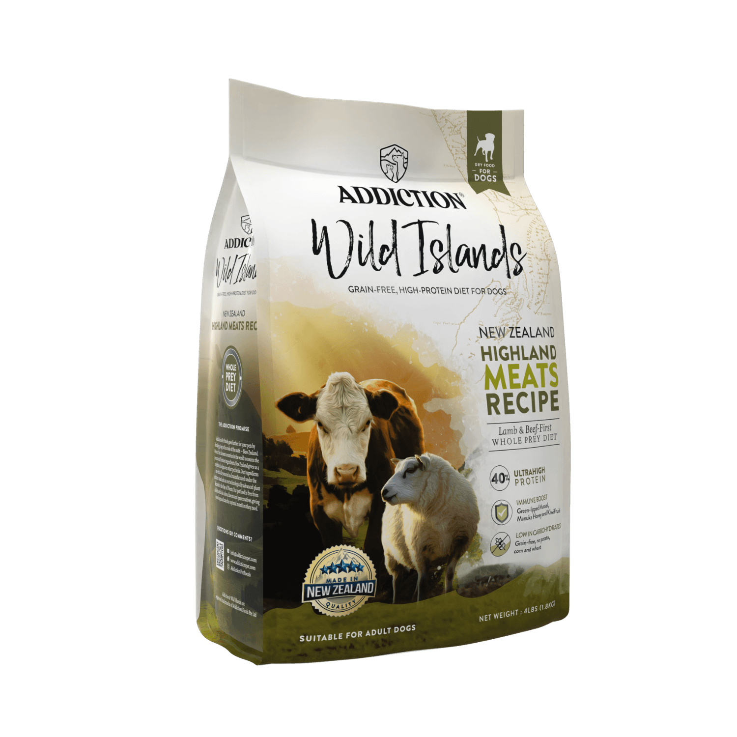 Wild Islands Highland Meats Grass-Fed Beef &amp; Lamb Recipe Dry Dog Food