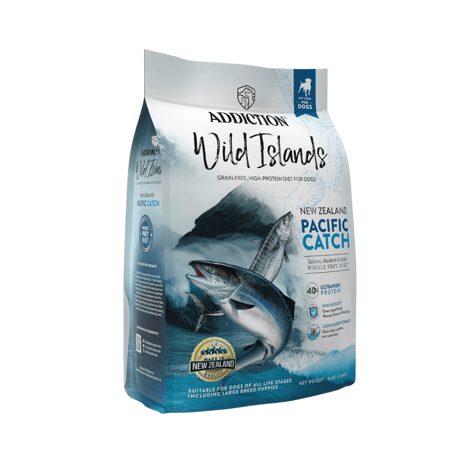 Wild Islands Pacific Catch Premium King Salmon Mackerel &amp; Hoki Dry Dog Food