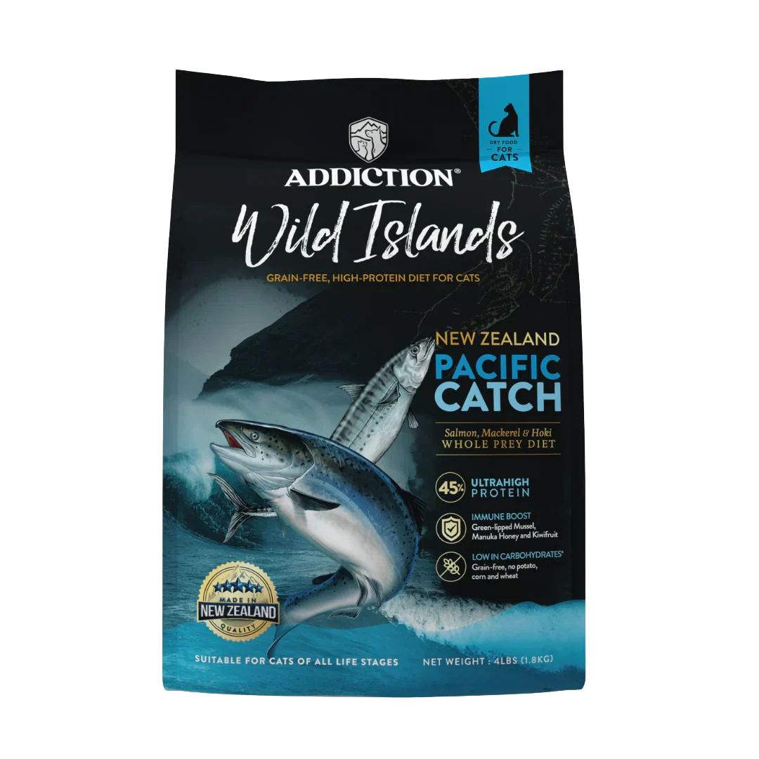 Wild Islands Pacific Catch Premium King Salmon Mackerel &amp; Hoki Dry Cat Food