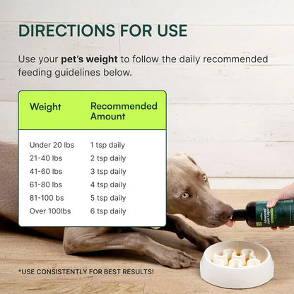 Wuffes Advanced Joint Liquid for Dogs, Hip &amp; Mobility Support 16oz