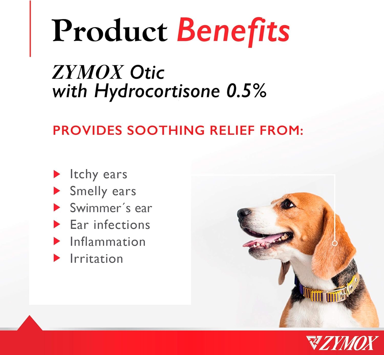 Dog &amp; Cat Ear Solution 0.5% Hydrocortisone Enzymatic Relief 1.25oz